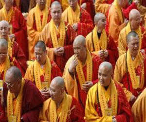 пазл Буддийские монахи